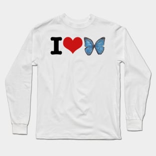 I Love Butterfly Long Sleeve T-Shirt